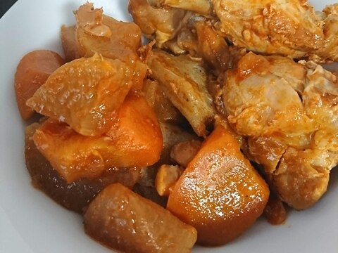 手羽元のコチュジャン煮【圧力鍋】